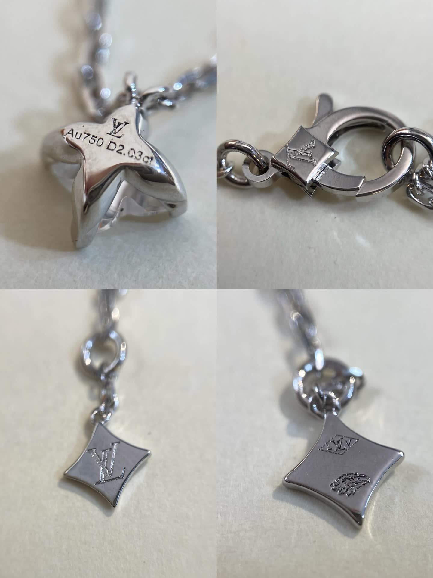 Louis Vuitton Diamond Star Necklace-LX1256